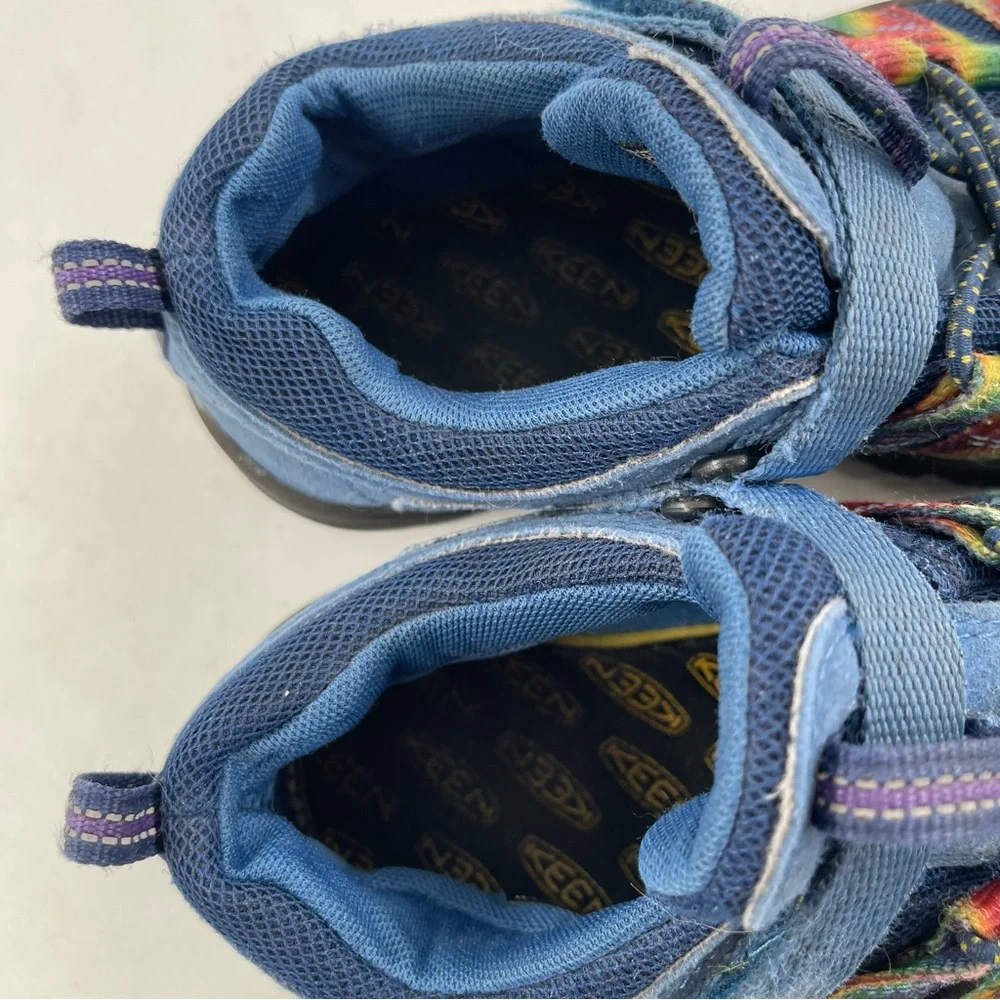 Keen Big Kids Newport H2SHO Blue & Rainbow Multi-Use Waterproof Shoes - Size 3 Y